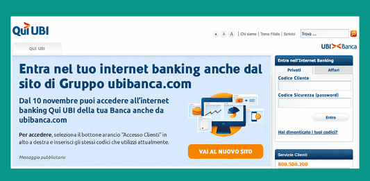 Qui UBI online banking