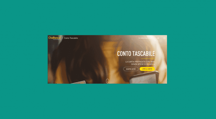 conto tascabile che banca